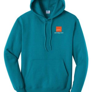 Teal Pullover Hooded Sweatshirt